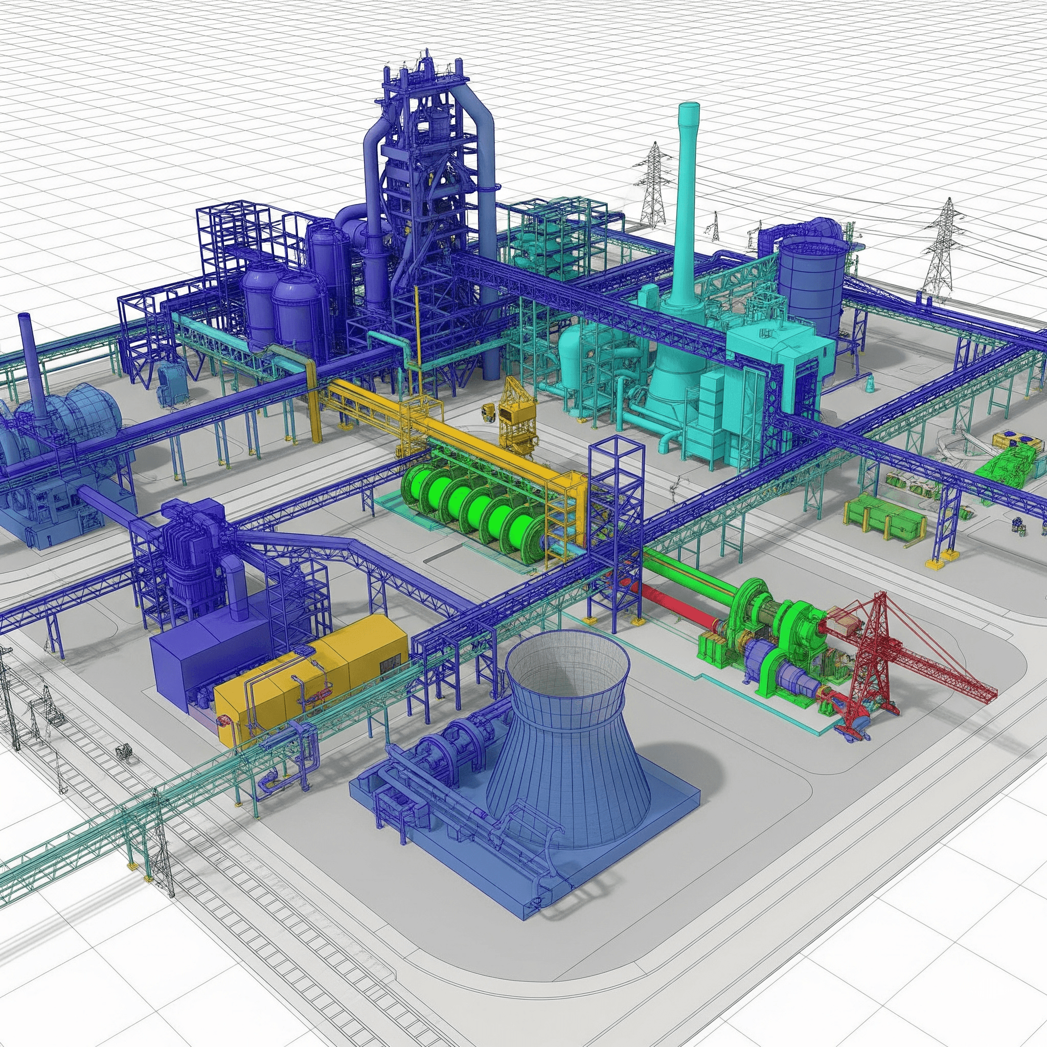 BIM-based 3D modelling integrated into steel plant projects